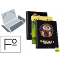 CARPETA LIDERPAPEL GOMAS SOLAPAS FOLIO TRES SOLAPAS FANTASIA SPORT STARS
