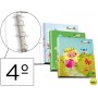 CARPETA LIDERPAPEL 4 ANILLAS 25MM REDONDAS CARTON FORRADO CUARTO FANTASIA FLOWER DOLLIES