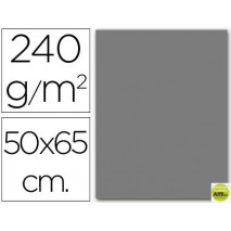 CARTULINA LIDERPAPEL 50X65 CM GRIS 240 GR UNIDAD