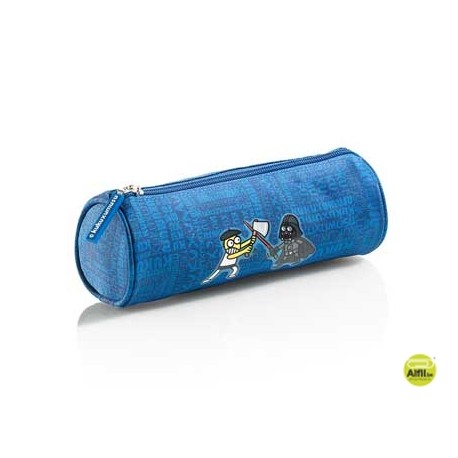 BOLSO ESCOLAR PORTATODO REDONDO MIQUELRIUS KUKUXUMUSU SIZKOGALAXIA 21,5X7CM