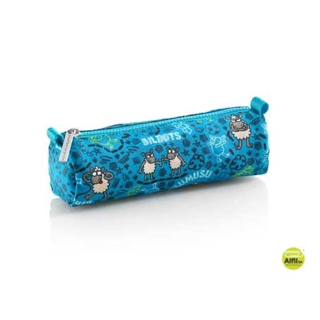 BOLSO ESCOLAR PORTATODO REDONDO MIQUELRIUS KUKUXUMUSU BIDOTS POPURRI 20X6X7CM
