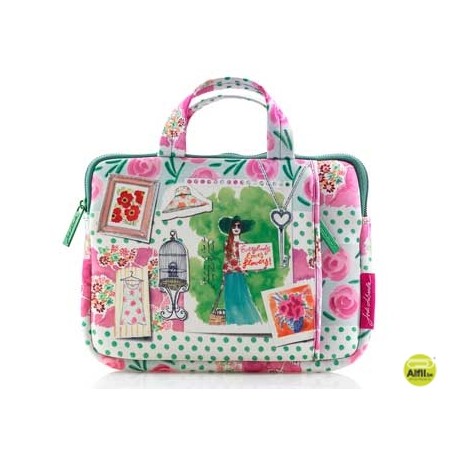FUNDA PORTATIL CON ASA MIQUELRIUS 10" JORDI LABANDA FLOWERS 26,5X20,5X3,5CM