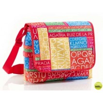 CARTERA ESCOLAR MIQUELRIUS AGATHA RUIZ DE LA PRADA S. LETRAS BOLSO BANDOLERA 33X33X12CM