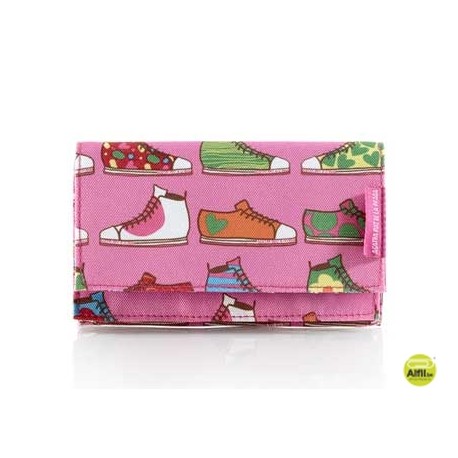 MONEDERO BILLETERA MIQUELRIUS AGATHA RUIZ DE LA PRADA ZAPATILLAS 17X9,5X3CM