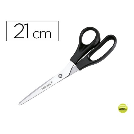TIJERA OFICINA Q-CONNECT PARA ZURDOS 8" 21 CM
