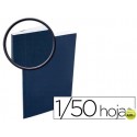 TAPA DE ENCUADERNACION BINDO CAPACIDAD 1/50 HOJAS COLOR AZUL SIN VENTANA KIT SISTEMA ENCUADERNACION