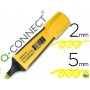 ROTULADOR Q-CONNECT FLUORESCENTE AMARILLO PREMIUM PUNTA BISELADA CON SUJECION DE CAUCHO