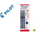ROTULADOR PILOT PUNTA AGUJA V-5 NEGRO 0.5 MM BLISTER DE 3 UNIDADES-M