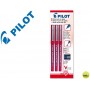 ROTULADOR PILOT PUNTA AGUJA V-5 ROJO 0.5 MM BLISTER DE 3 UNIDADES-M
