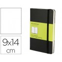 LIBRETA MOLESKINE TAPA DURA LISO 192 HOJAS COLOR NEGRO CIERRE CON GOMA 90X140 MM