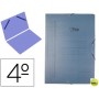 CARPETA LIDERPAPEL GOMAS CARTON AZUL LP SENCILLA CUARTO- PERSONALIZADA FOLDER