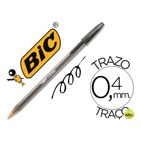 BOLIGRAFO BIC CRISTAL NEGRO -UNIDAD