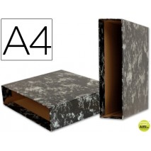 CAJA ARCHIVADOR LIDERPAPEL CLASSIC BLUE A4 NEGRA
