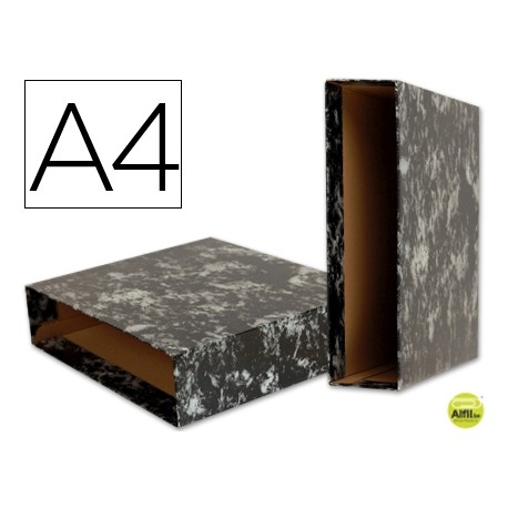 CAJA ARCHIVADOR LIDERPAPEL CLASSIC BLUE A4 NEGRA
