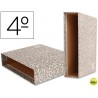 CAJA ARCHIVADOR LIDERPAPEL CLASSIC RED CUARTO APAISADO GRIS