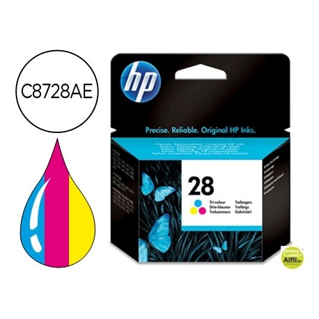 INK-JET HP N.28 TRICOLOR DJ 3320 3420 3745 3840 3845 5600 5850 OJ 4110 6100 6110 PSC 1100 1310 1315