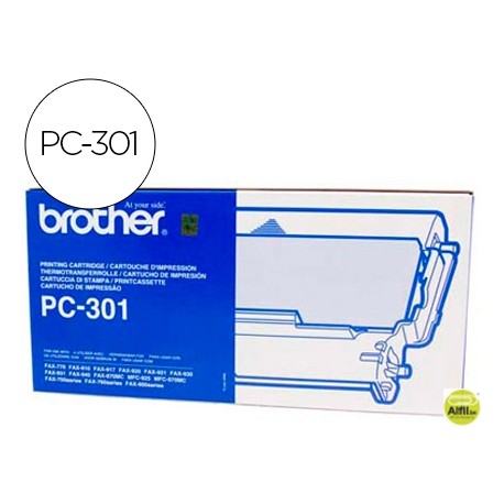 REPUESTO FAX PC-301 BROTHER CARTUCHO Y BOBINA