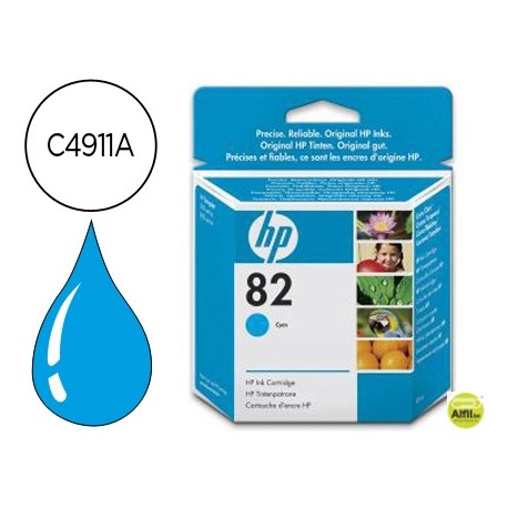 INK-JET HP DESIGNJET 500/800 PRINTER SERIES N.82 CIAN