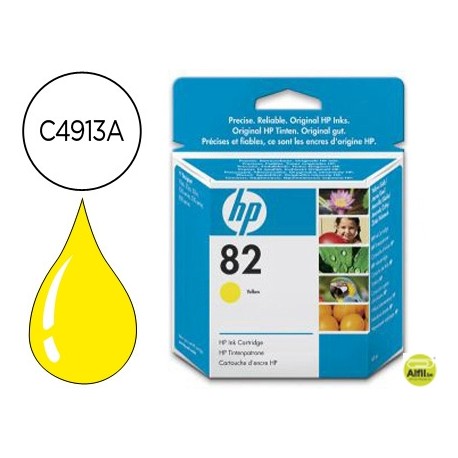 INK-JET HP DESIGNJET 500/800 PRINTER SERIES N.82 AMARILLO