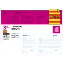 TALONARIO LIDERPAPEL RECIBOS 3/FÌ ORIGINAL T105 CON MATRIZ TEXTO EN CATALAN