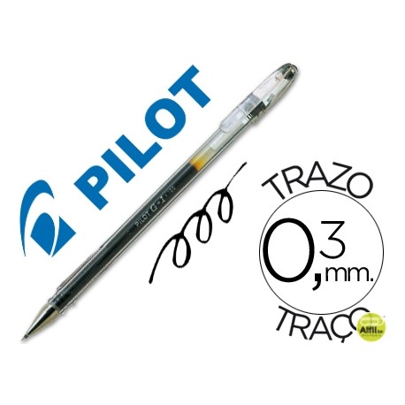 BOLIGRAFO PILOT G-1 NEGRO TINTA GEL