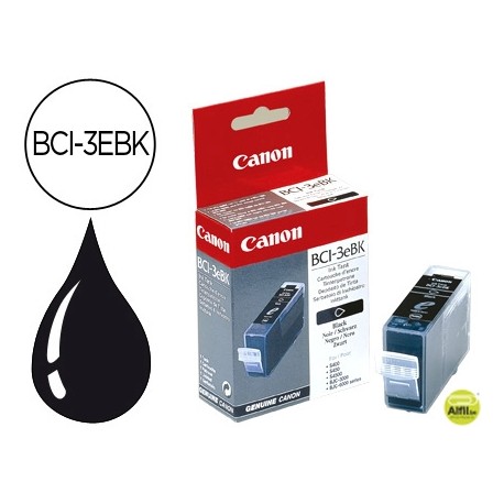 INK-JET CANON BCI-3EBK NEGRO BJC3000 6X00,S400 450 500 520 530 600 630 750 4500 MP780 750MPC400 600