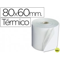 ROLLO SUMADORA TERMICO Q-CONNECT 80 MM ANCHO X 60 MM DIAMETRO