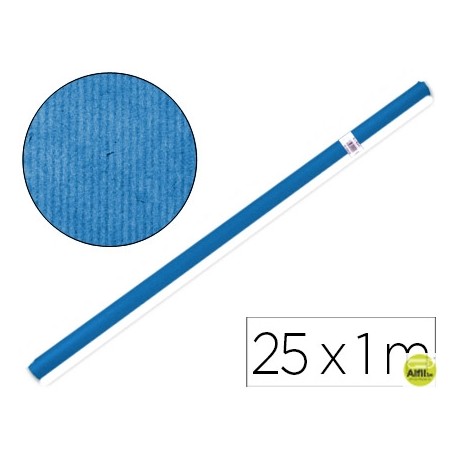 PAPEL KRAFT LIDERPAPEL AZUL -ROLLO 25X1 MT
