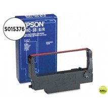 CINTA IMPRESORA EPSON -NEGRO/ROJO ERC-38BR