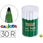ROTULADOR CARIOCA JUMBO C-30 VERDE PUNTA GRUESA -BOTE DE 30 UNIDADES