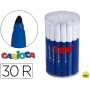 ROTULADOR CARIOCA JUMBO C-30 AZUL PUNTA GRUESA -BOTE DE 30 UNIDADES