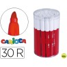 ROTULADOR CARIOCA JUMBO C-30 ROJO PUNTA GRUESA -BOTE DE 30 UNIDADES