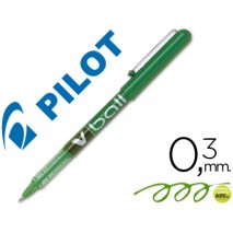 ROTULADOR PILOT ROLLER V-BALL VERDE 0.5 MM