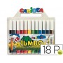 ROTULADOR CARIOCA JUMBO C/18 COLORES -PUNTA GRUESA