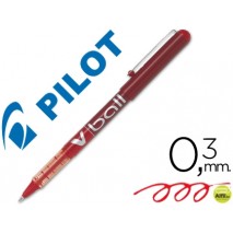 ROTULADOR PILOT ROLLER V-BALL ROJO 0.5 MM