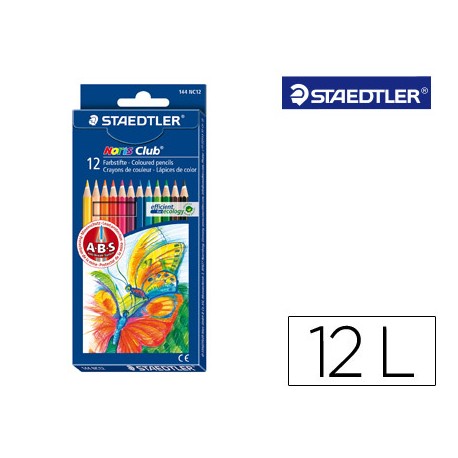 LAPICES DE COLORES STAEDTLER 12 COLORES EN CAJA DE CARTON