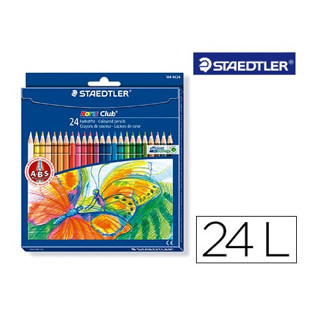 LAPICES DE COLORES STAEDTLER 24 COLORES EN CAJA DE CARTON