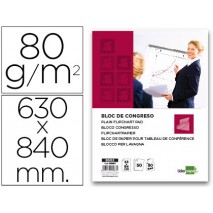 BLOC CONGRESOS LIDERPAPEL LISO 63X84CM 50 HOJAS 80G/M2
