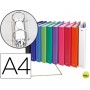 CARPETA DE 2 ANILLAS 30MM REDONDAS EXACOMPTA A4 CARTON FORRADO COLORES SURTIDOS