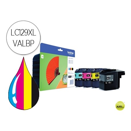 INK-JET BROTHER MFC-J6520DW/6720DW/6920DW NEGRO LARGA DURACION PACK 4 COLORES 2400 PAG/BK Y 1200