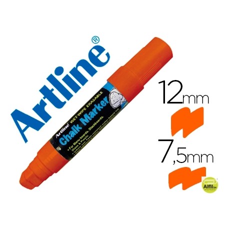 ROTULADOR ARTLINE PIZARRA VERDE NEGRA EPW-12 MM COLOR NARANJA