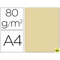 PAPEL COLOR LIDERPAPEL DIN-A4 80 GRAMOS CREMA PAQUETE DE 15 HOJAS