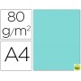 PAPEL COLOR LIDERPAPEL DIN-A4 80 GRAMOS AZUL CELESTE PAQUETE DE 15 HOJAS