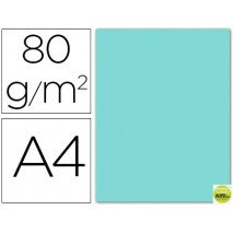 PAPEL COLOR LIDERPAPEL DIN-A4 80 GRAMOS AZUL CELESTE PAQUETE DE 15 HOJAS