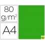 PAPEL COLOR LIDERPAPEL DIN-A4 80 GRAMOS VERDE PAQUETE DE 15 HOJAS