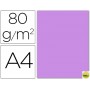 PAPEL COLOR LIDERPAPEL DIN-A4 80 GRAMOS LILA PAQUETE DE 15 HOJAS