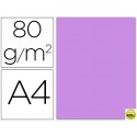 PAPEL COLOR LIDERPAPEL DIN-A4 80 GRAMOS LILA PAQUETE DE 15 HOJAS