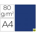 PAPEL COLOR LIDERPAPEL DIN-A4 80 GRAMOS AZUL OSCURO PAQUETE DE 15 HOJAS