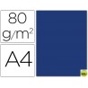 PAPEL COLOR LIDERPAPEL DIN-A4 80 GRAMOS AZUL OSCURO PAQUETE DE 15 HOJAS