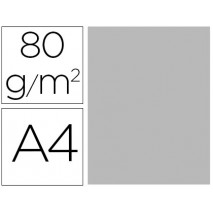 PAPEL COLOR LIDERPAPEL DIN-A4 80 GRAMOS GRIS PAQUETE DE 15 HOJAS
